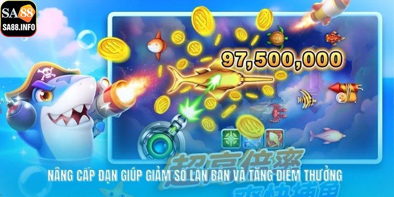 Nâng cấp đạn giúp giảm số lần bắn và tăng điểm thưởng