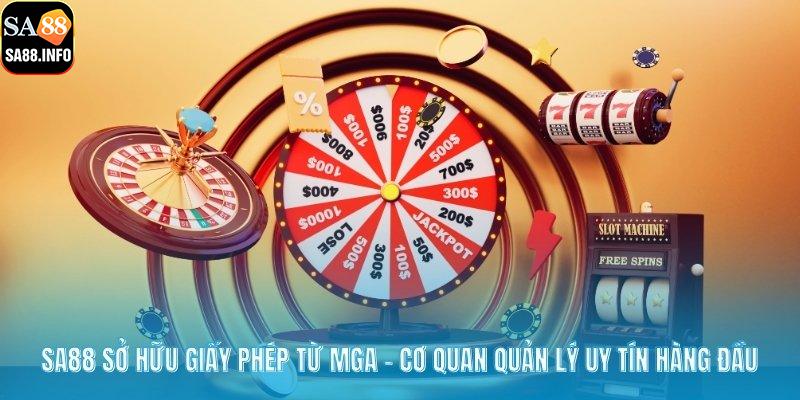 SA88 sở hữu giấy phép từ MGA – cơ quan quản lý uy tín hàng đầu